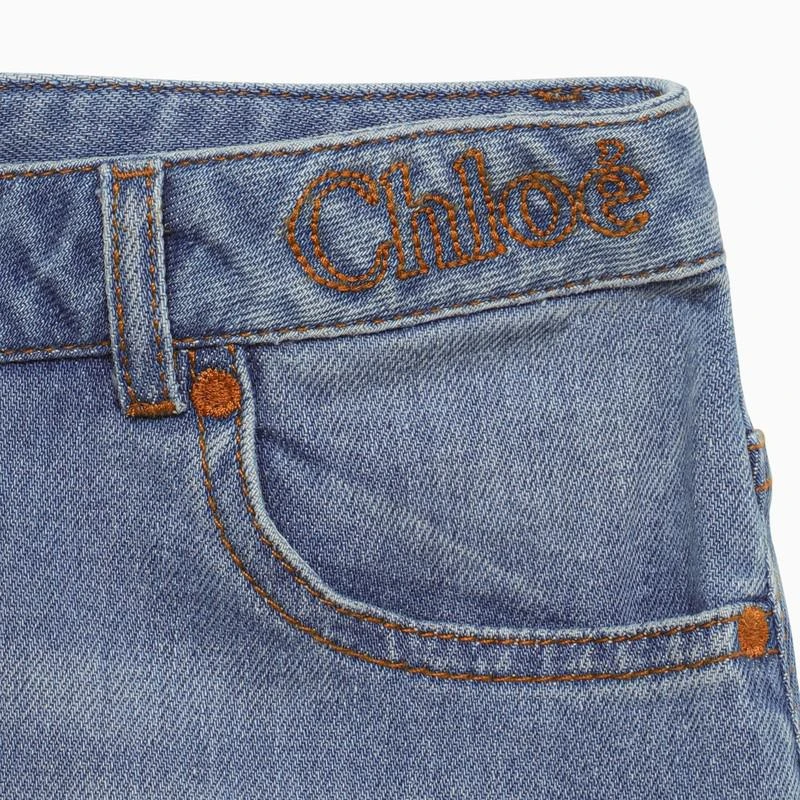 Chloé Denim mini skirt with eyelets 3