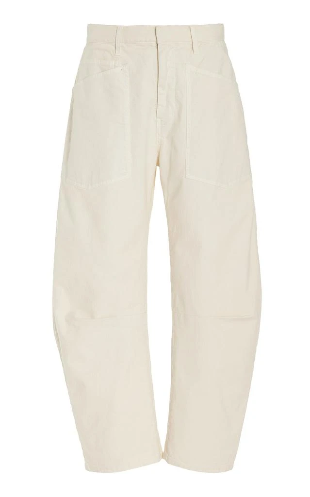 Nili Lotan NILI LOTAN - Shon Stretch-Cotton Pants - White - US 8 - Moda Operandi 1