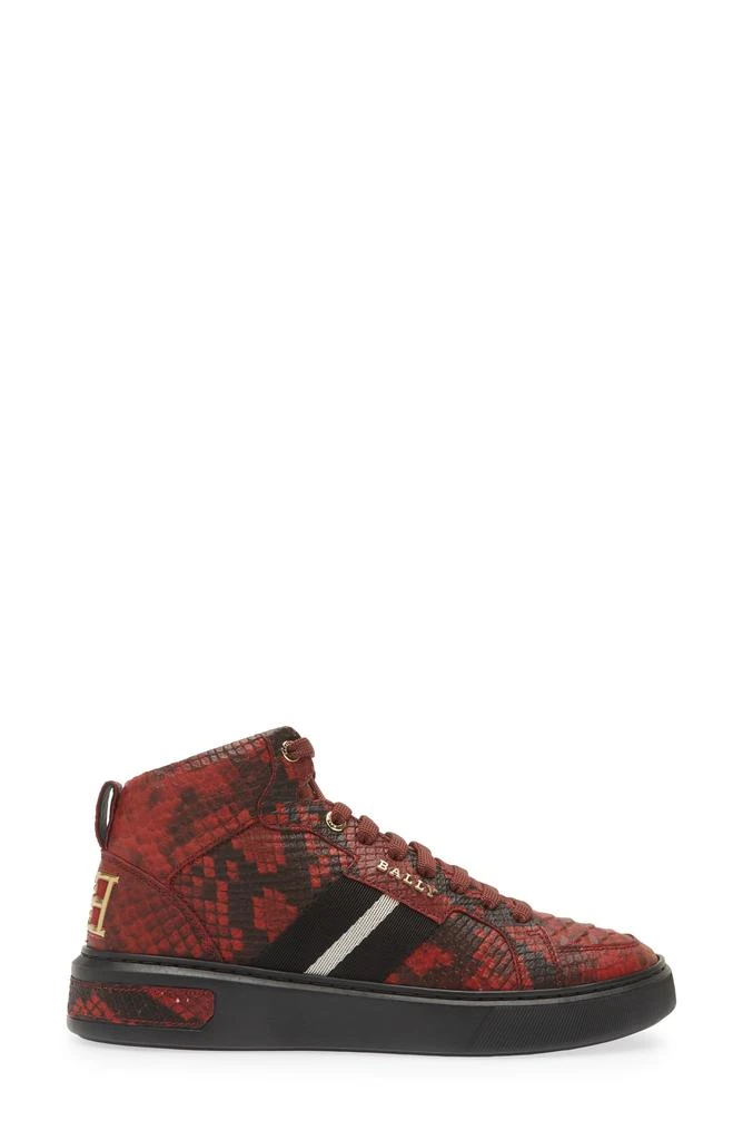 Bally Meson Snakeskin Embossed High Top Sneaker 3