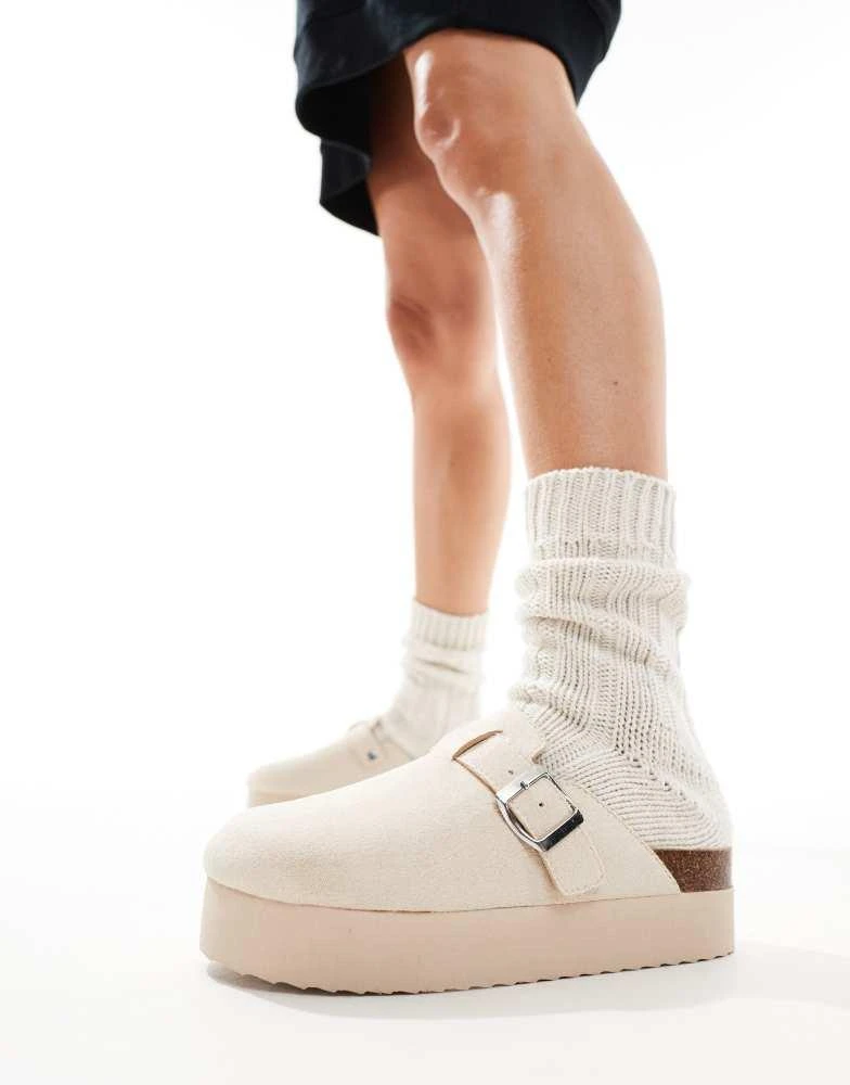 SEQWL SEQWL flatform clogs in stone 4