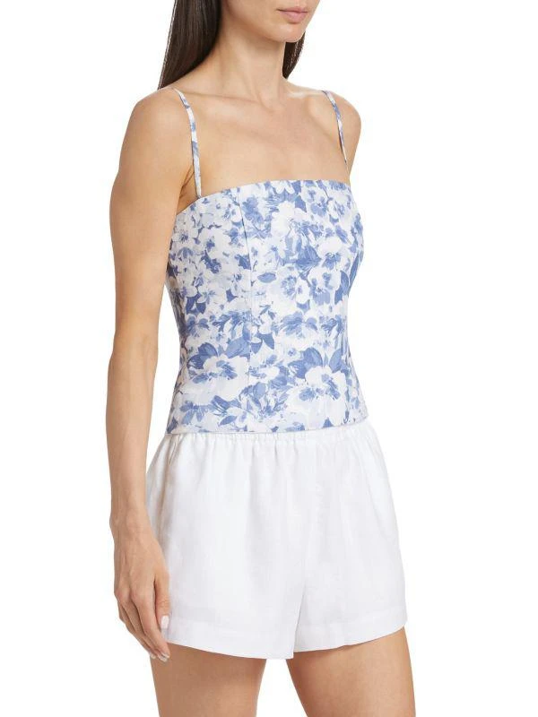 Reformation Overland Floral Linen Cami Top 3