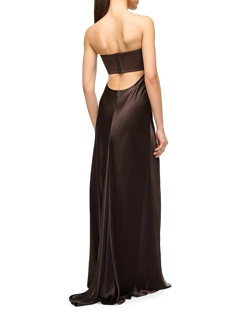 Staud Wayfaring Strapless Draped Gown 4