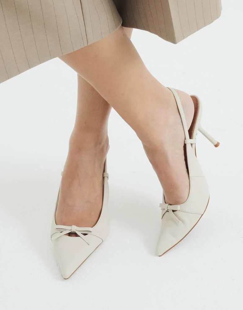 River Island River Island slingback court heel in cream 3