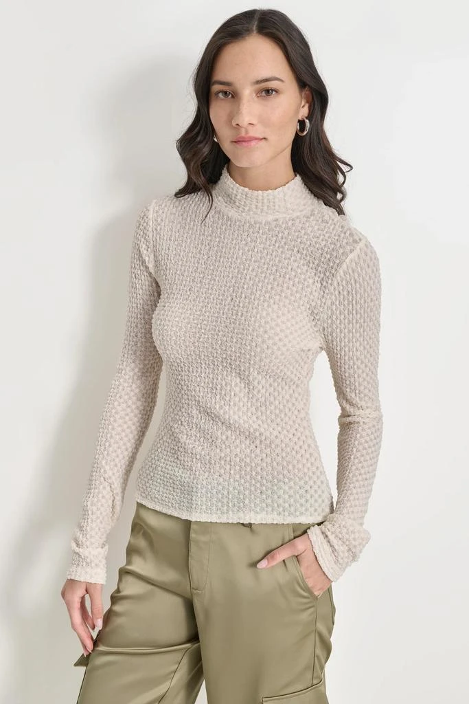 DKNY PEBBLE LACE TURTLENECK 1