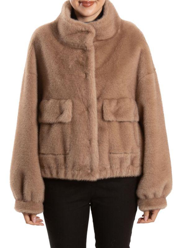 BELLE FARE Faux Fur Oversized Jacket