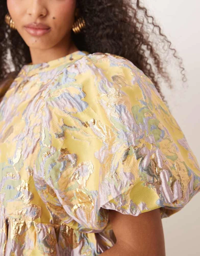 Dream Sister Jane metallic jacquard mini dress in golden yellow On Sale Now with Up to 21% Off | Discover Exclusive Deals & Savings at BeyondStyle Authentic Sister Jane Home|women Dream Sister Jane metallic jacquard mini dress in golden yellow On Sale Now with Up to 21% Off | Discover Exclusive Deals & Savings at BeyondStyle Authentic Sister Jane Home|women