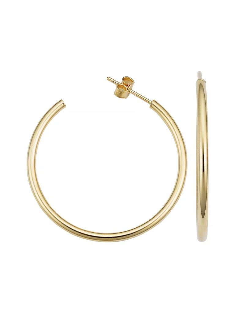Oradina 14K Yellow Gold Sicily Hoops 1