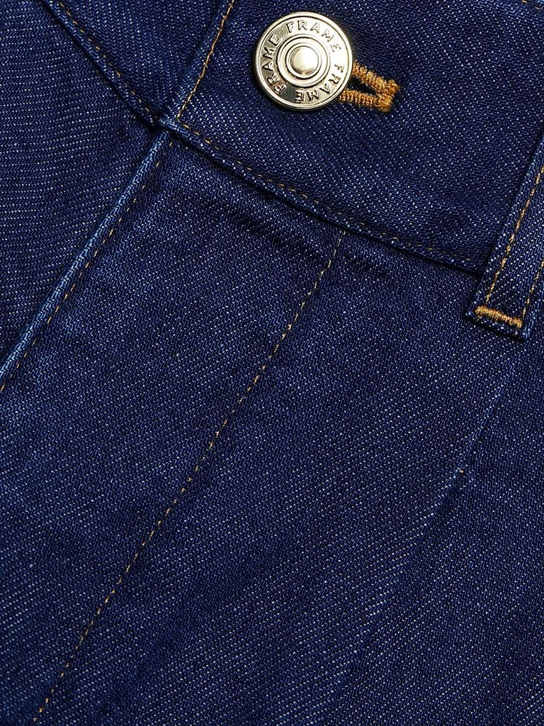 FRAME The Tapered Pleated Denim Trousers 7