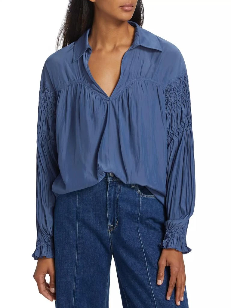 Ramy Brook Scarlett Pleated Blouse 3