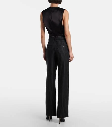 Isabel Marant Noanda pinstriped wool-blend straight pants 3