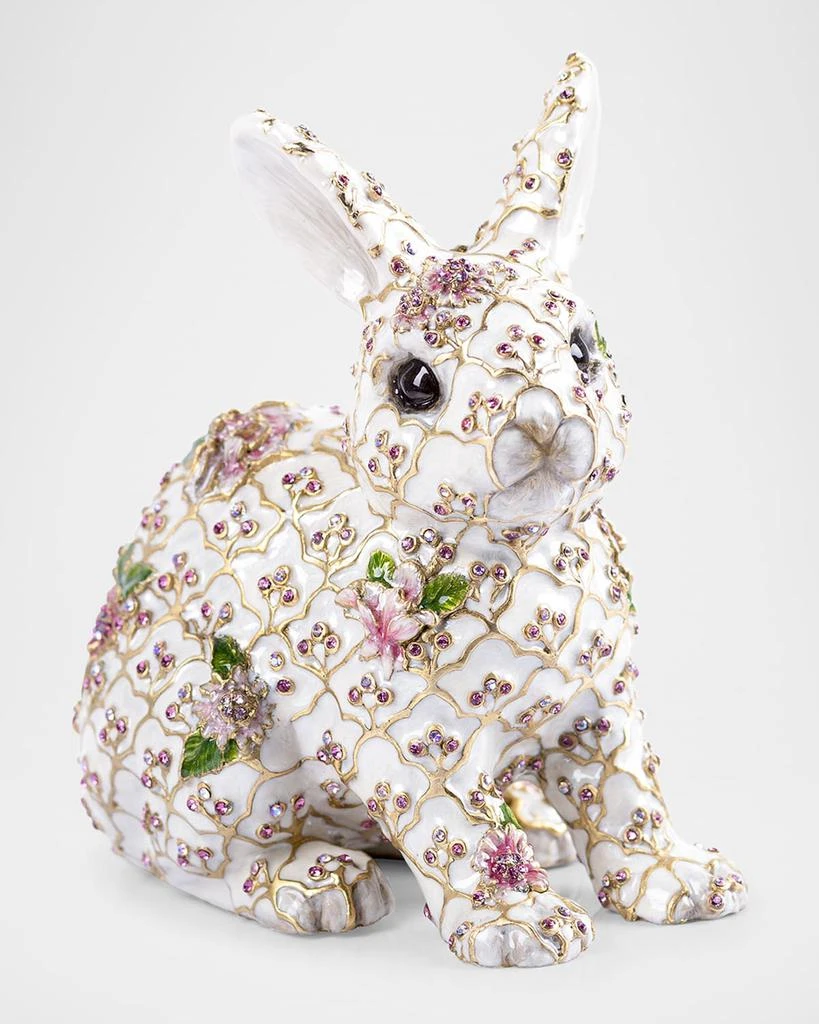 Jay Strongwater Jing Floral Rabbit Figurine 3