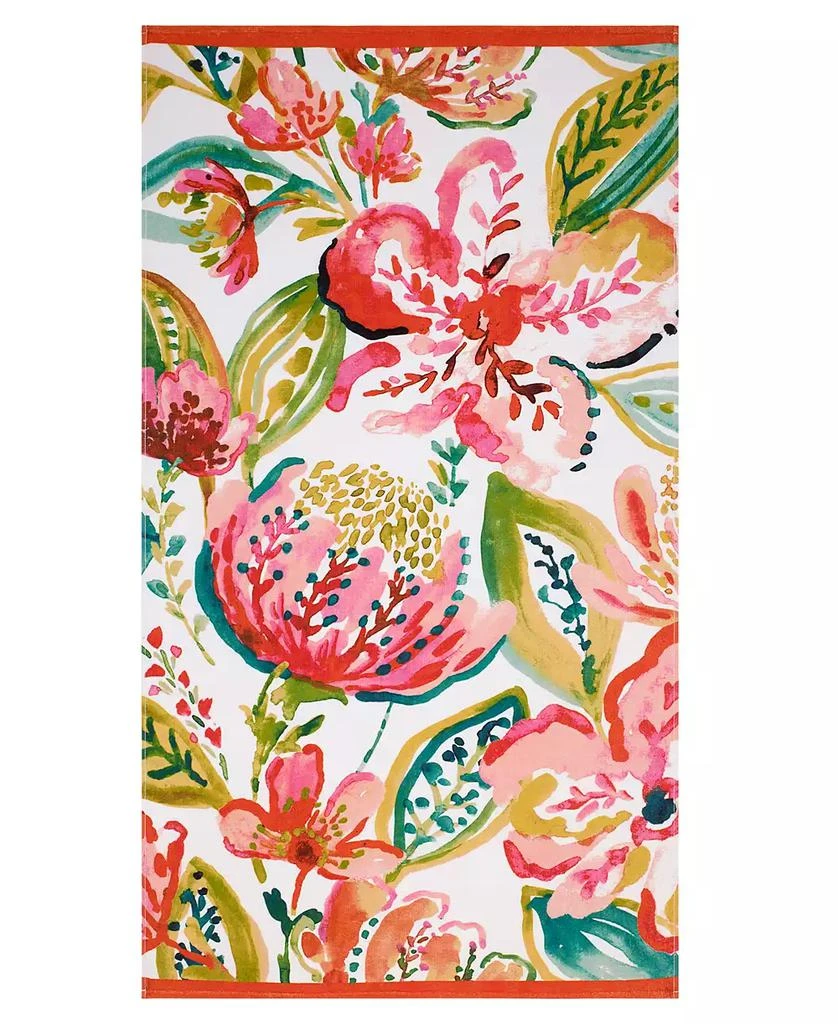 Nicole Miller Havana Cotton Beach Towel, 68" x 36" 1