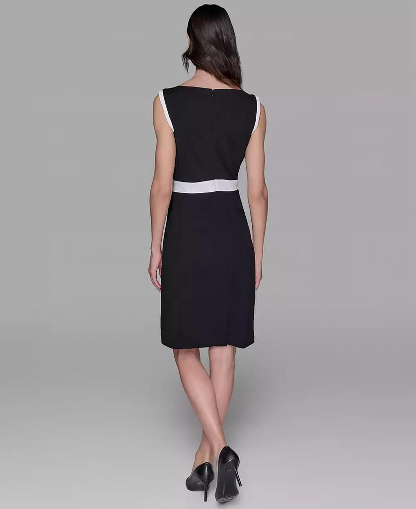 Karl Lagerfeld Paris Women's Scuba Crepe Bow Sheath Dress