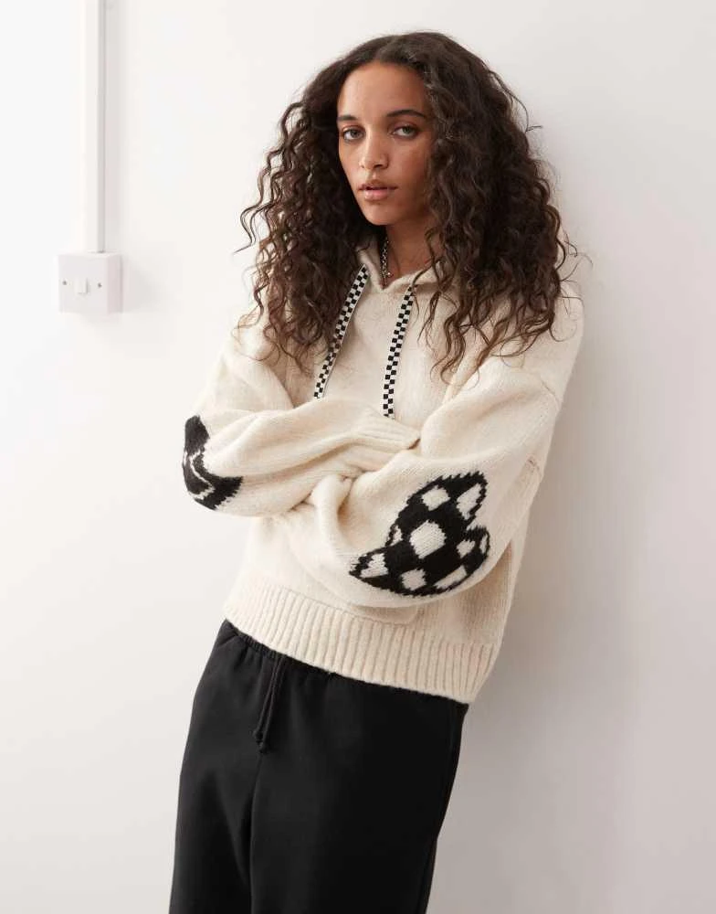 Vans Vans Kawaii sweater hoodie in marshmallow 1