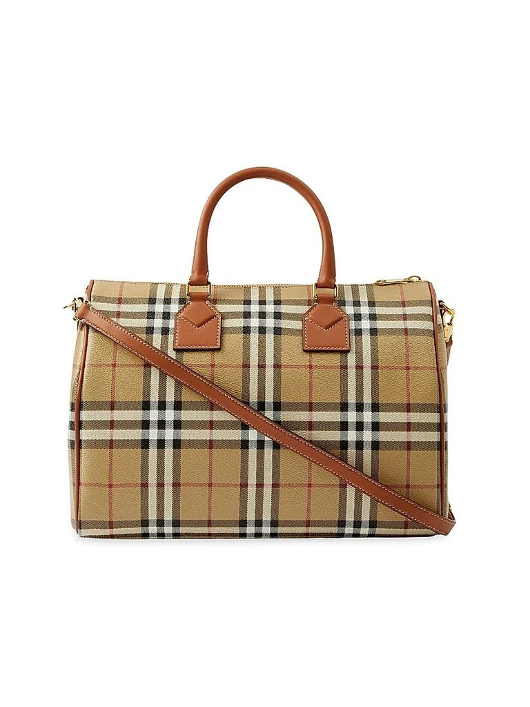 Burberry Medium Check Bowling Bag 5