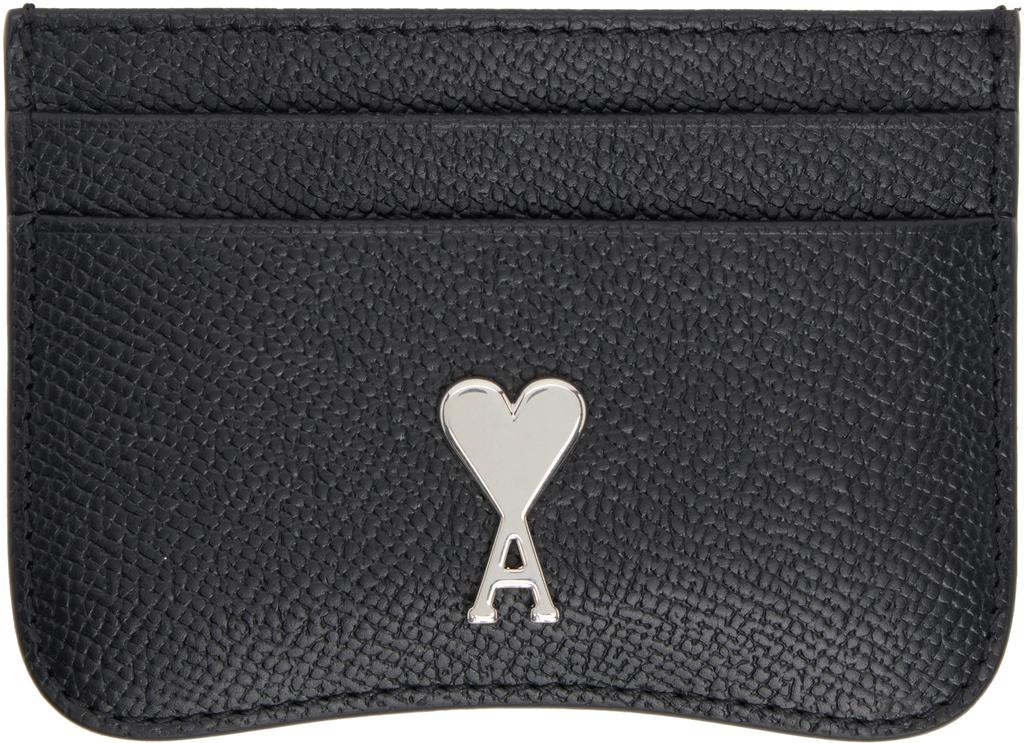 [AMI] Paris Paris Zip-Up Card Holder - Black ☆送料込☆ AMI Paris Black Paris Paris Zipped Card Holder - Bags