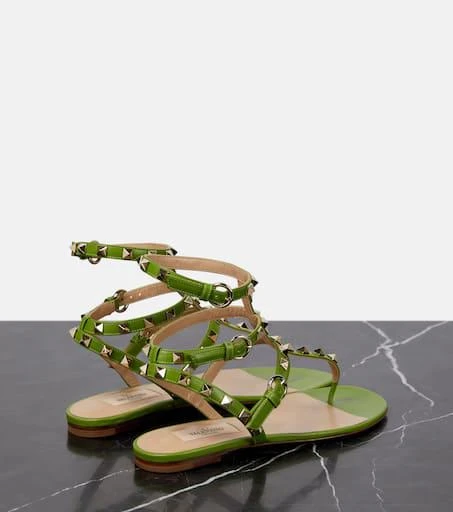 Valentino Rockstud leather sandals 3