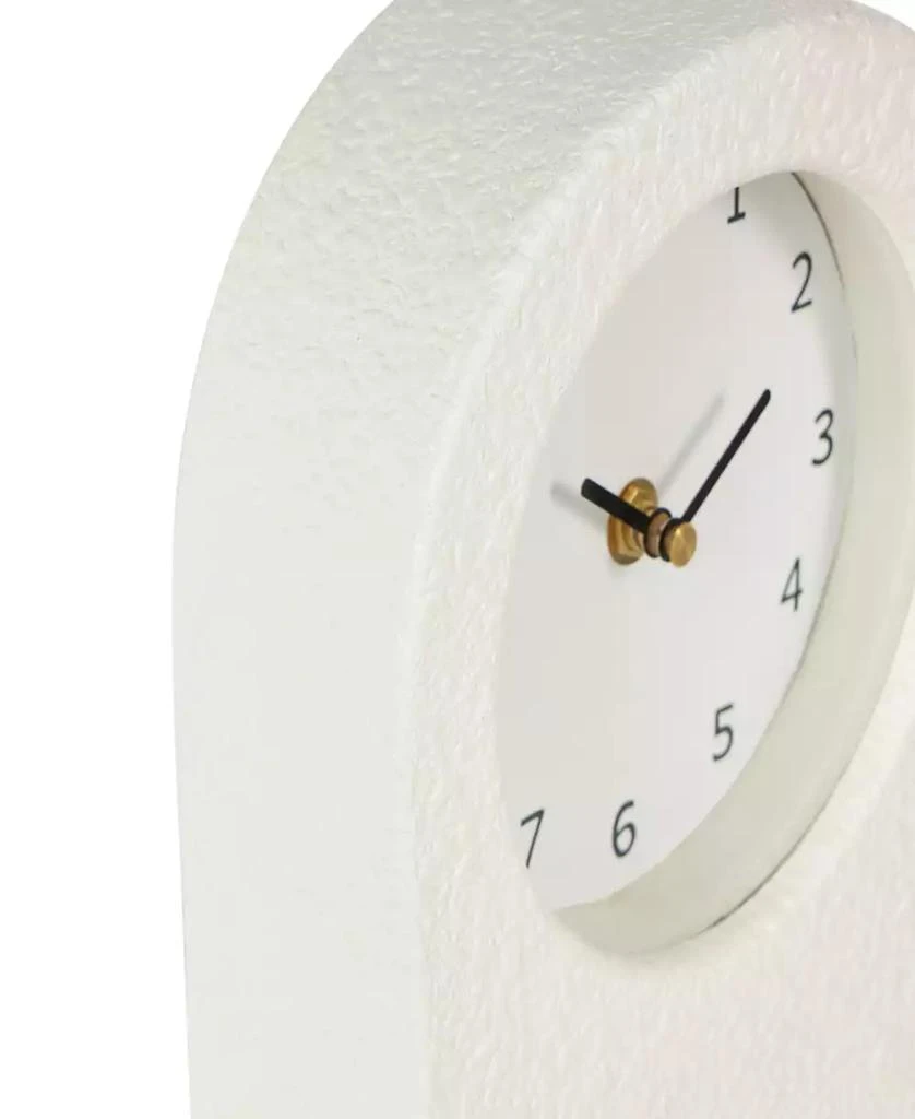 Rosemary Lane 9" Metal Textured Decorative Clock with Gold Accents, Set of 2 3