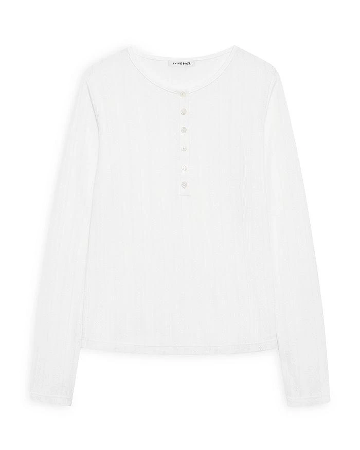 ANINE BING Pia Long Sleeve Tee 4