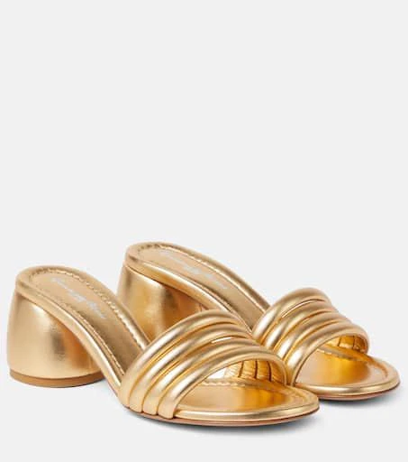 Gianvito Rossi Malou 60 leather mules 1