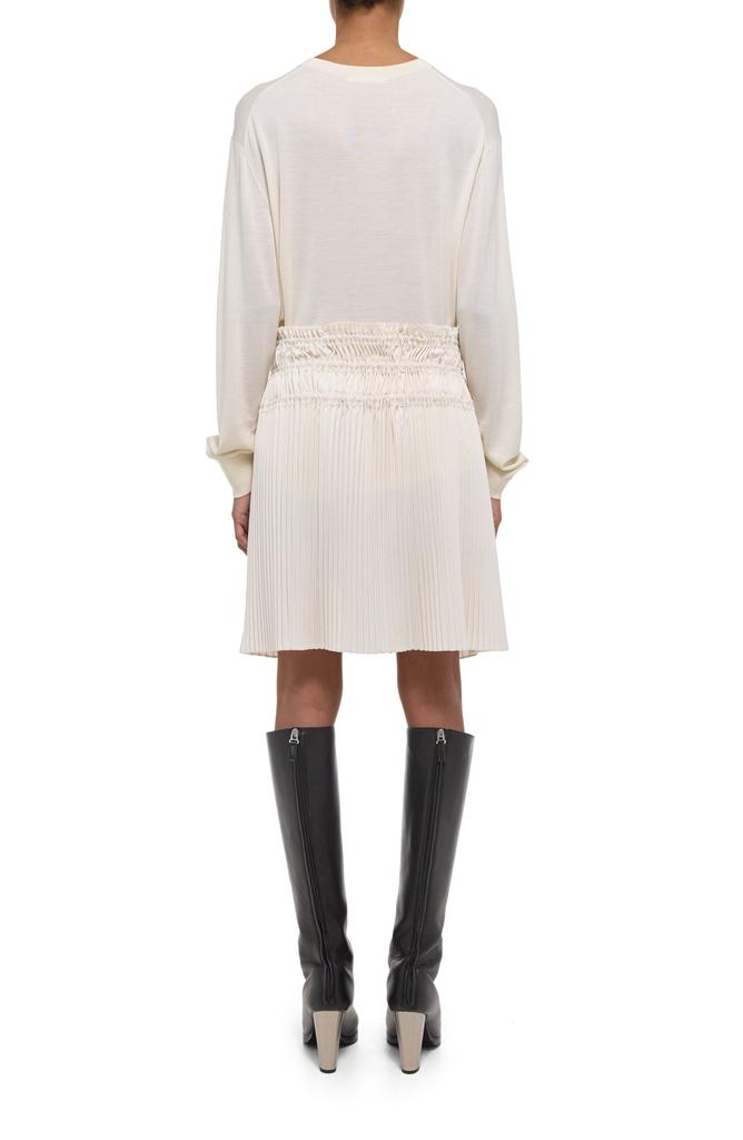 Helmut Lang Pleated Drawstring Waist Skirt