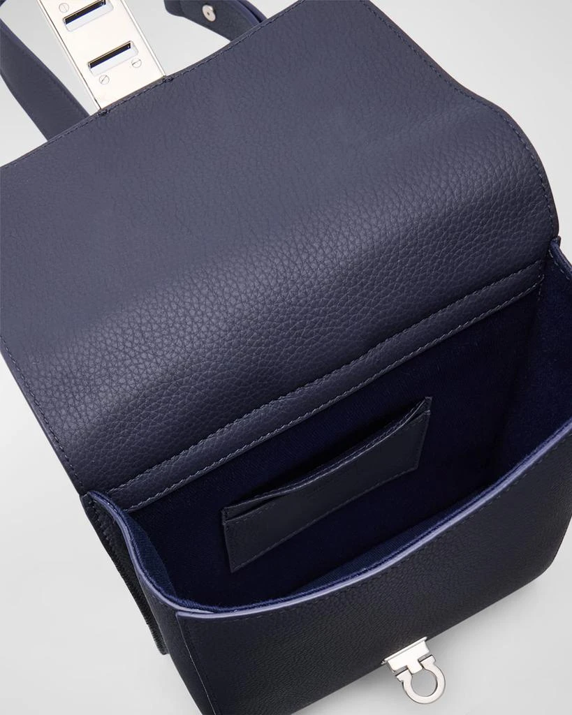 Salvatore Ferragamo Men's Twins Calf Leather Sling Bag 3