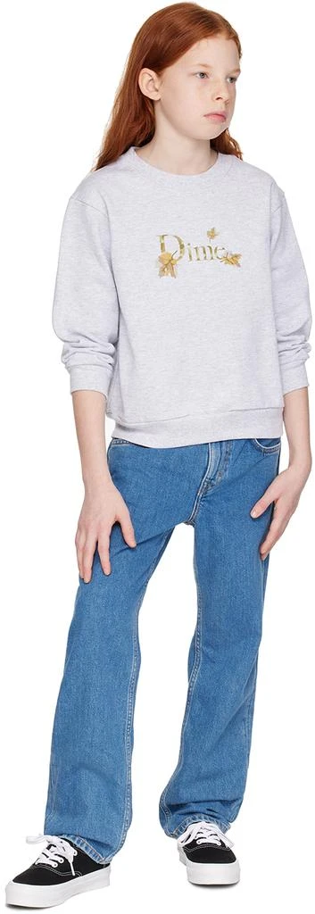 Dime Kids Gray Leafy Sweatshirt 4