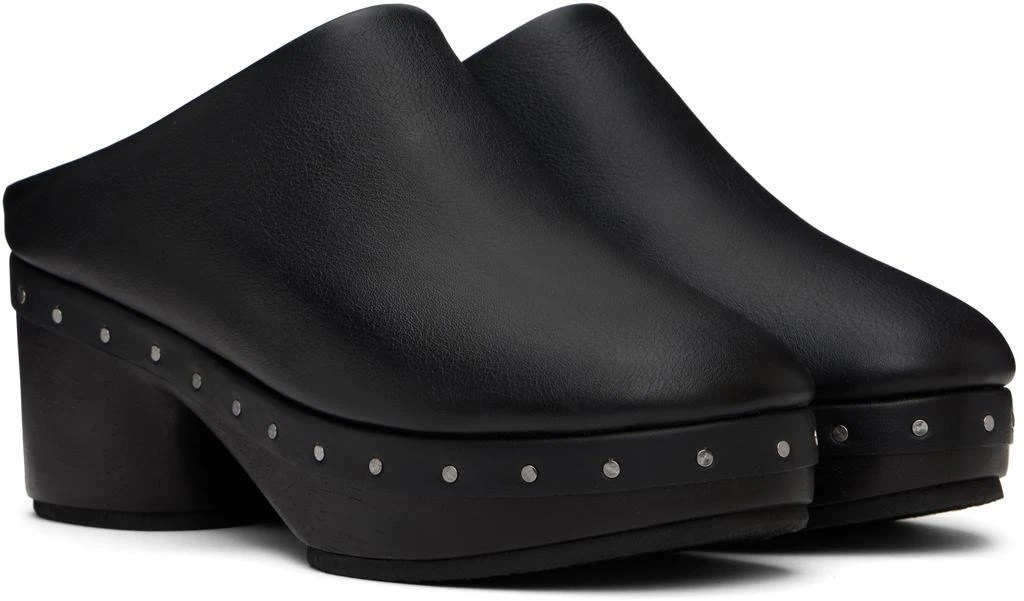 LAUREN MANOOGIAN Black Studio Clogs 4