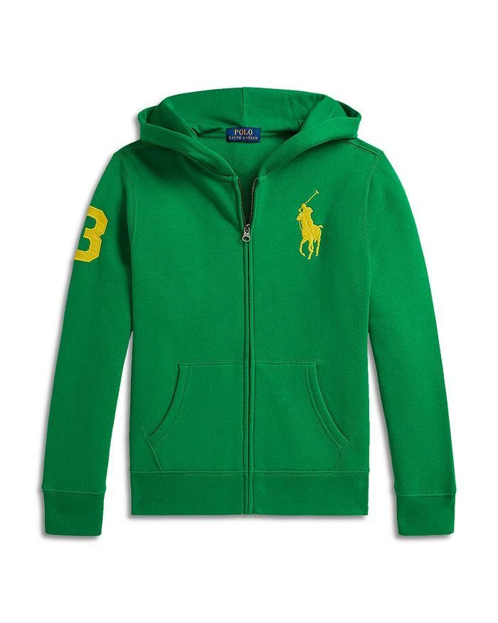 Ralph Lauren Boys' Big Pony Fleece Full Zip Hoodie & Jogger Pants - Big Kid