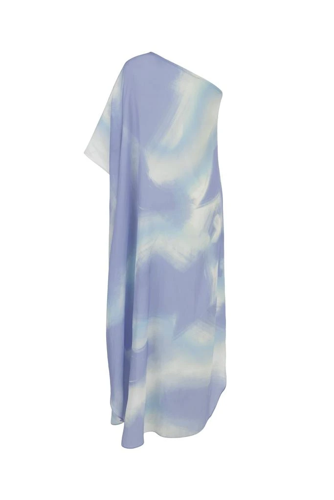 Nocturne One-Shoulder Cape Midi-Dress 5