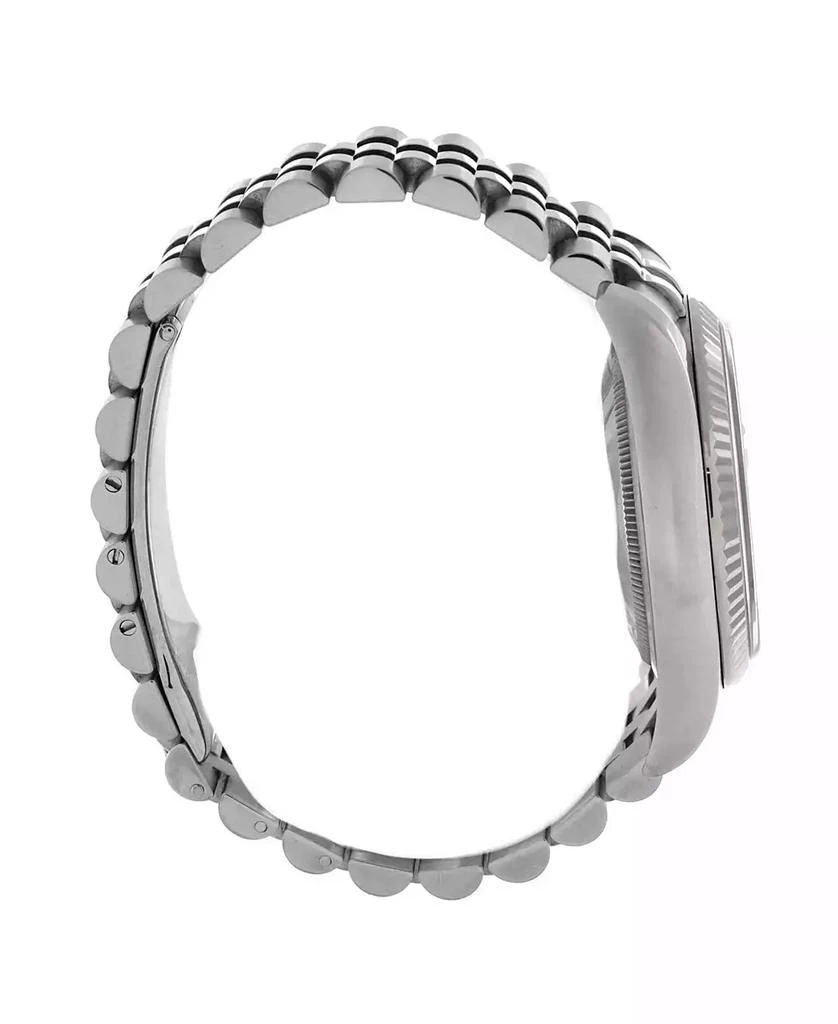 Pre-Owned Rolex Oyster Perpetual Datejust Automatic Watch in Stainless Steel and White Gold with Diamond Markers 36mm 4