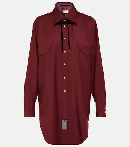MAISON MARGIELA Reversible wool gabardine shirt 1