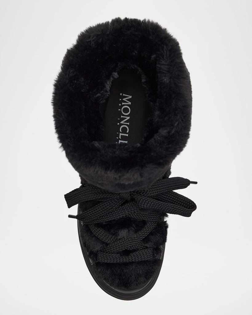 Moncler Insolux Leather Faux Fur Snow Boots 3