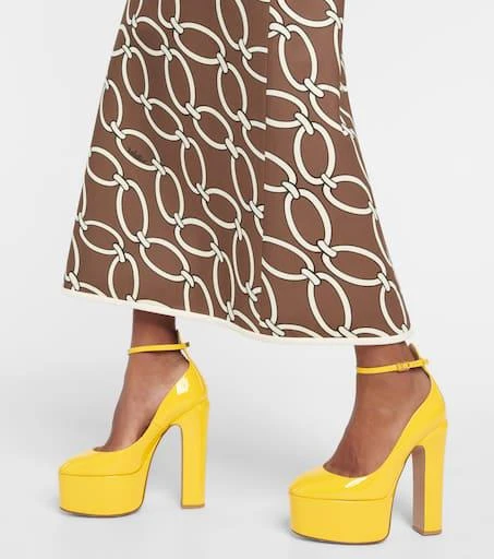 Valentino Tan-Go 155 patent leather platform pumps 4