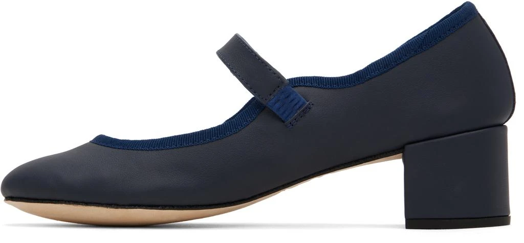 Repetto Navy Fabienne Mary Jane Heels 3