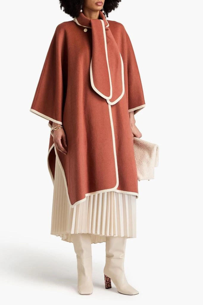 Zimmermann Draped wool-blend felt cape 2