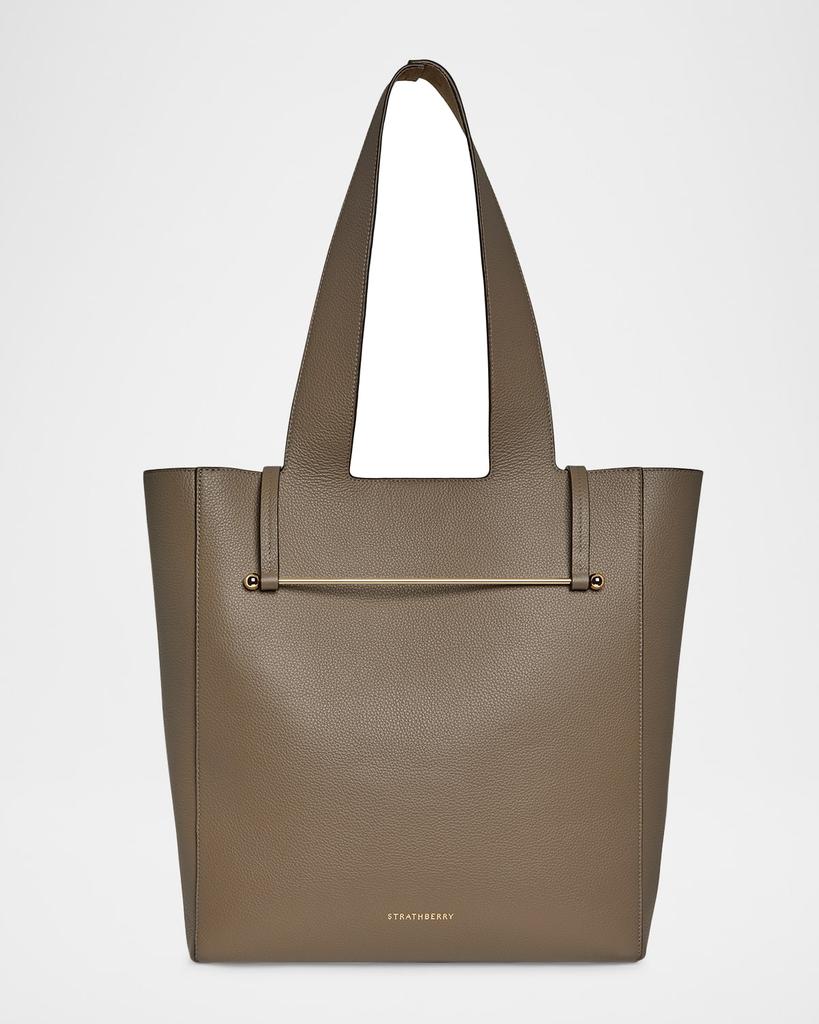 Strathberry Melody Grained Leather Tote Bag