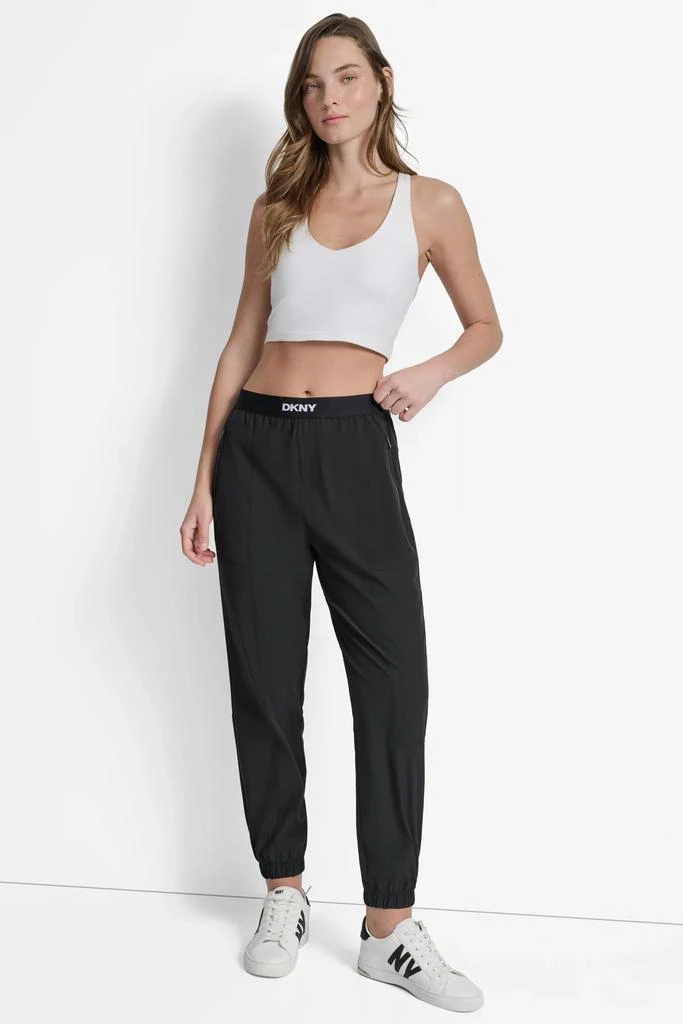 DKNY EXTRA HIGH-RISE LOGO-WAIST JOGGER 6