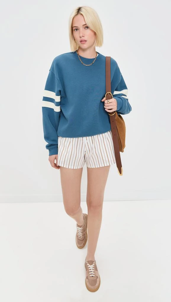 Clare V Oversized Varsity Sweatshirt 5