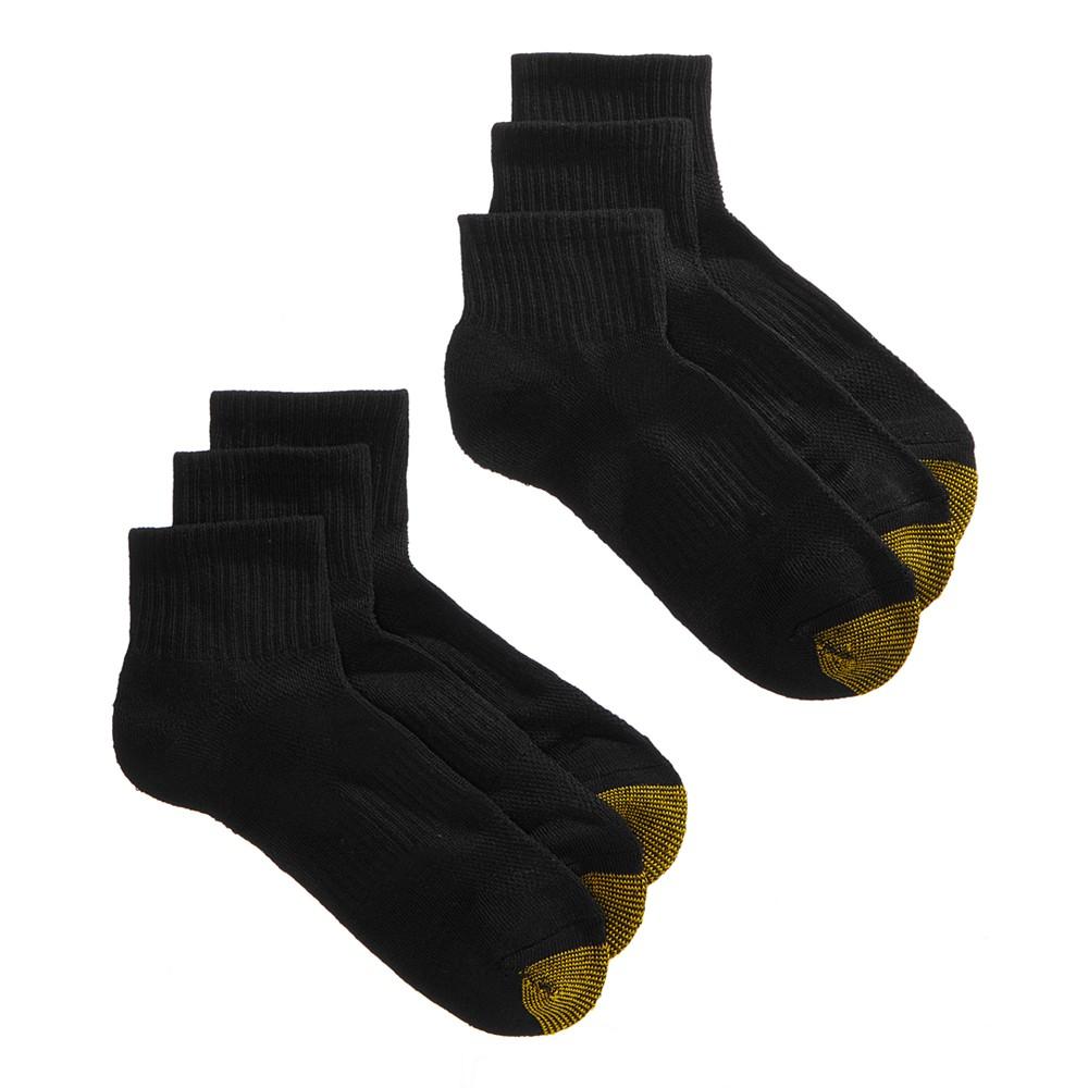 Gold Toe Women's 6-Pack Athletic Half-Cushion Quarter Socks