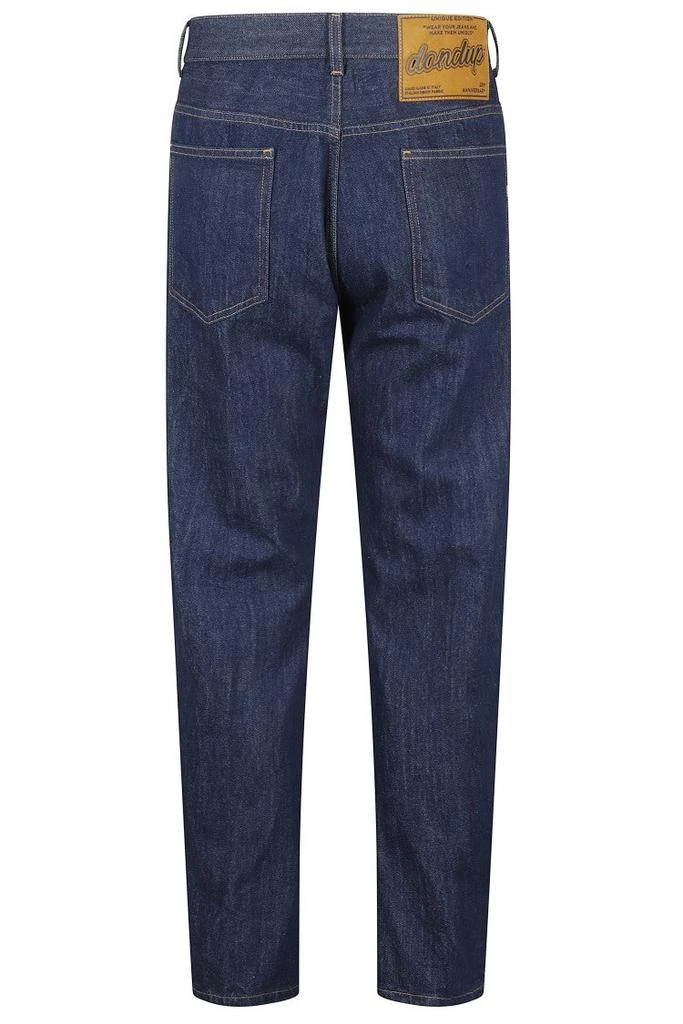 DONDUP Medium Blue Carrot-Fit Jeans With Button Closure 2