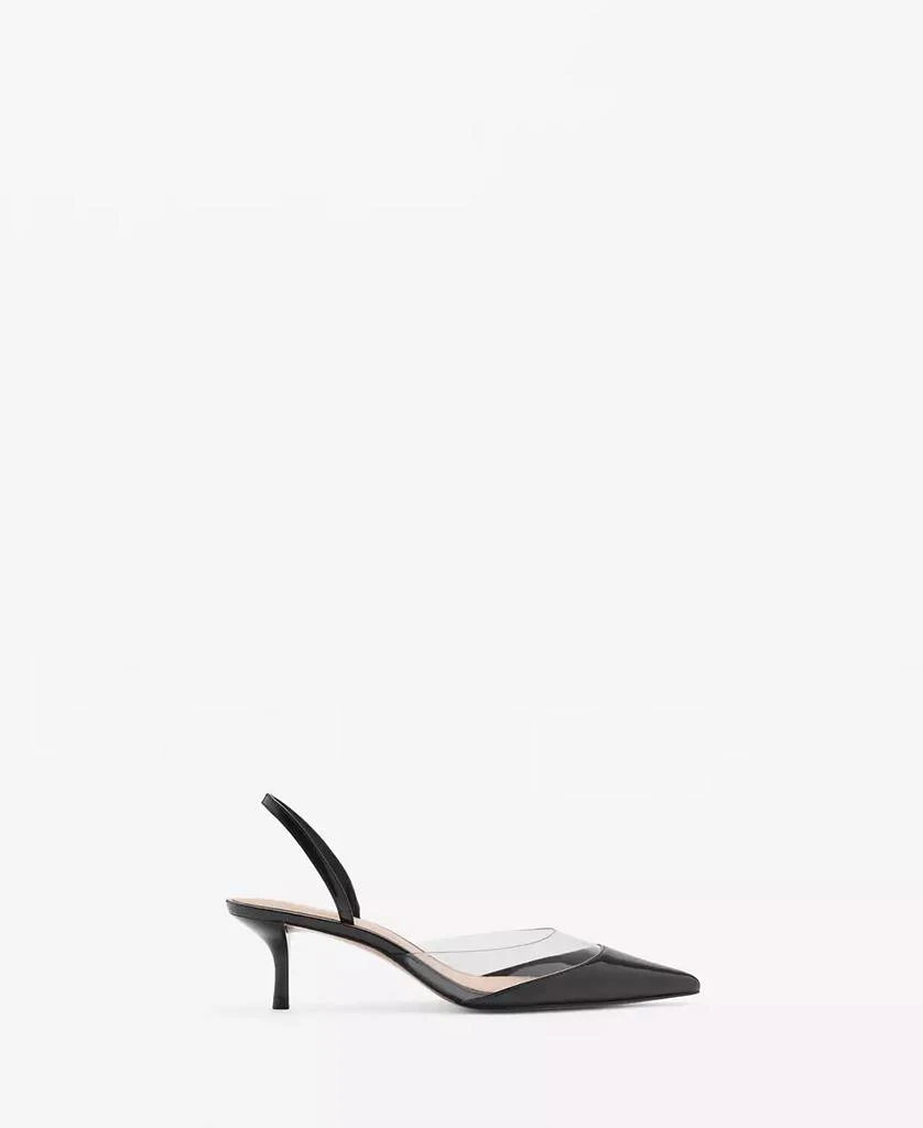 Mango Women's Vinyl Panel Heeled Shoes 2