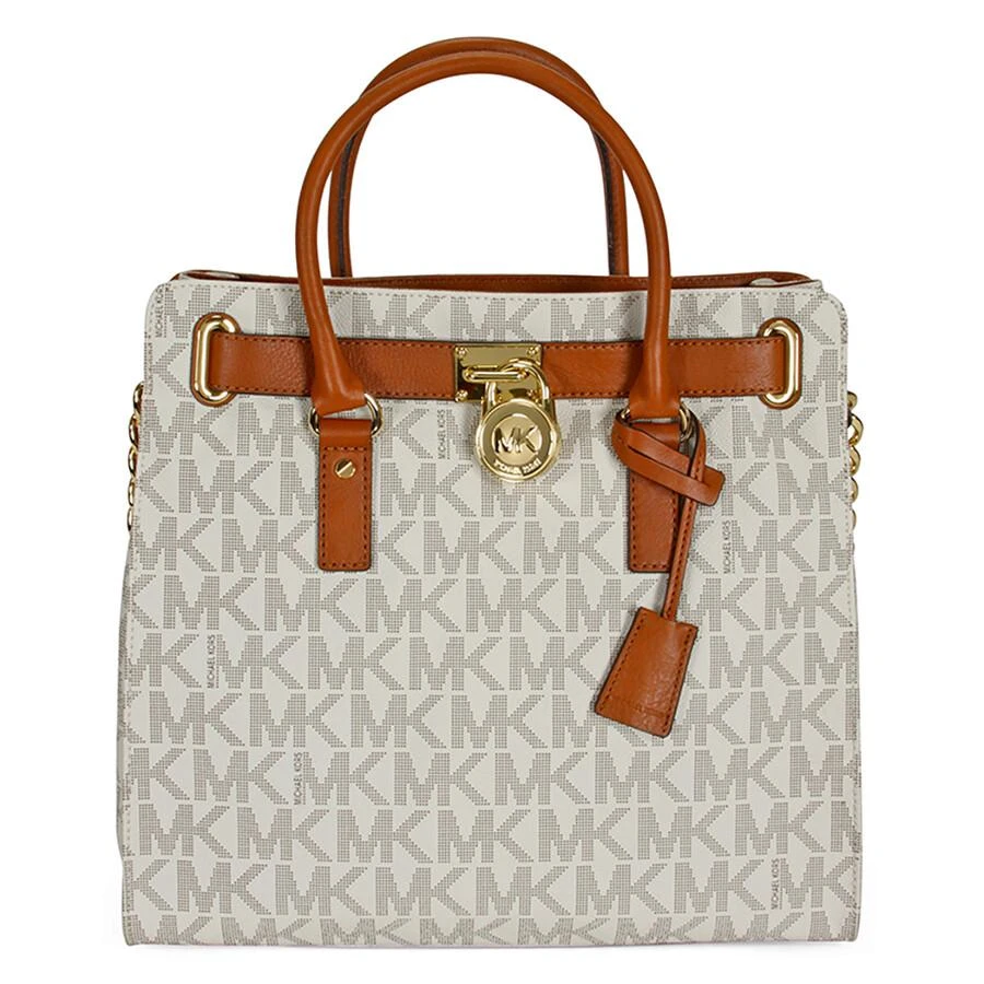 Michael Kors Open Box - Michael Kors Hamilton Large Logo Tote in Vanilla 1