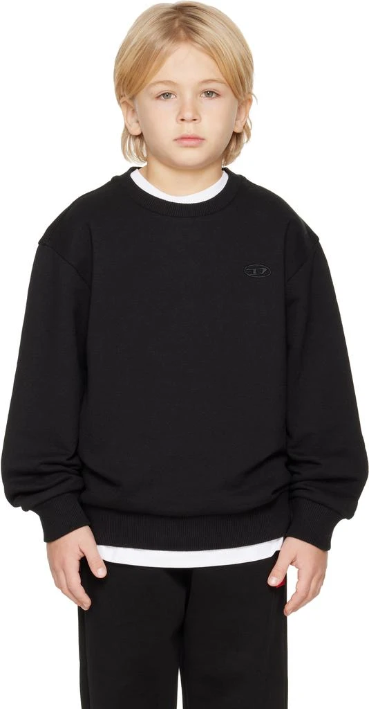 Diesel Kids Black Srobmegovald Over Sweatshirt