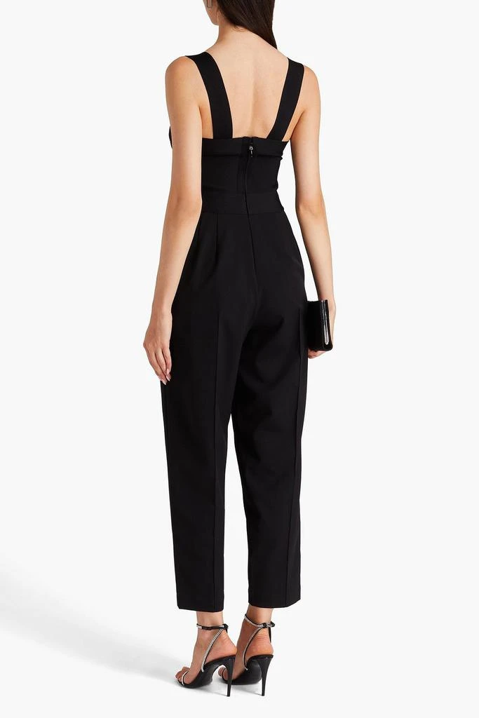 Herve Leger Fringed bandage and crepe jumpsuit 3