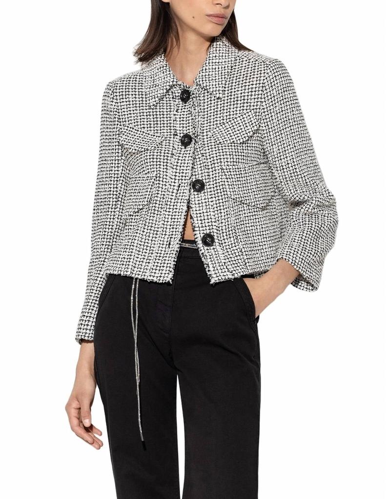 LUISA CERANO Luisa Cerano - Tweed Bouclé Cropped Jacket