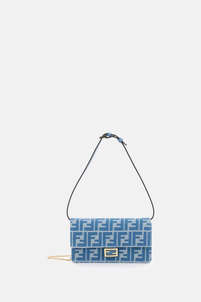 Fendi Fendi FF Plaque Foldover-Top Shoulder Bag - Bags