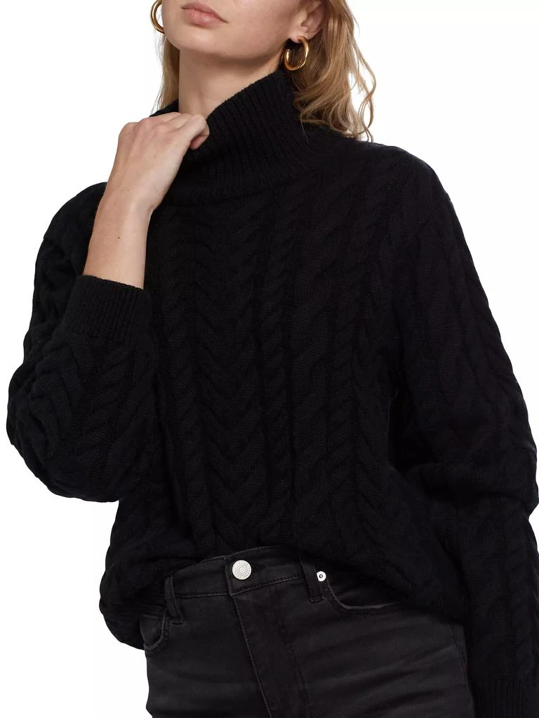 FRAME Cable-Knit Turtleneck Sweater 6