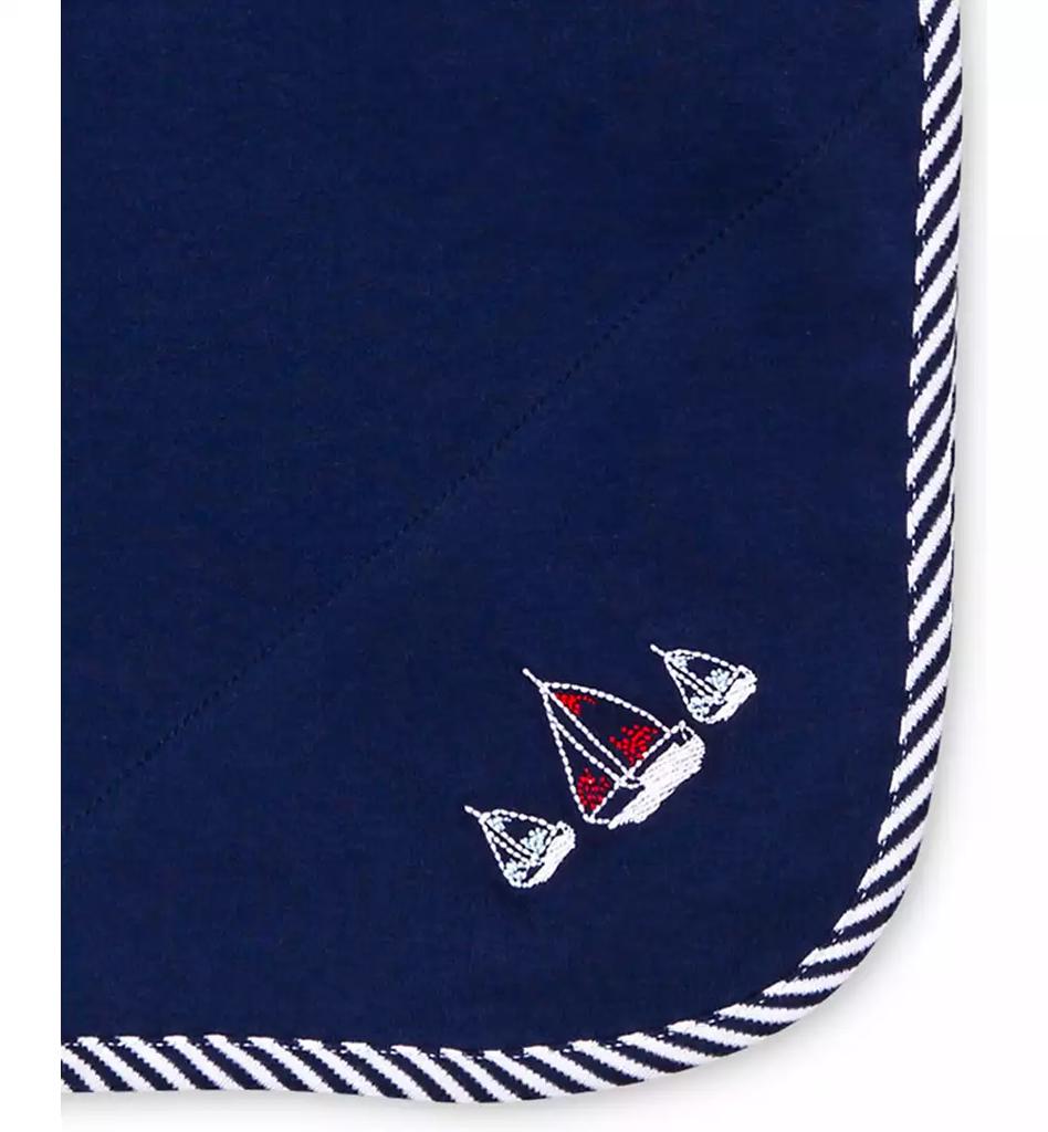Little Me Baby Boys Sailboat And Stripe Trim Blanket