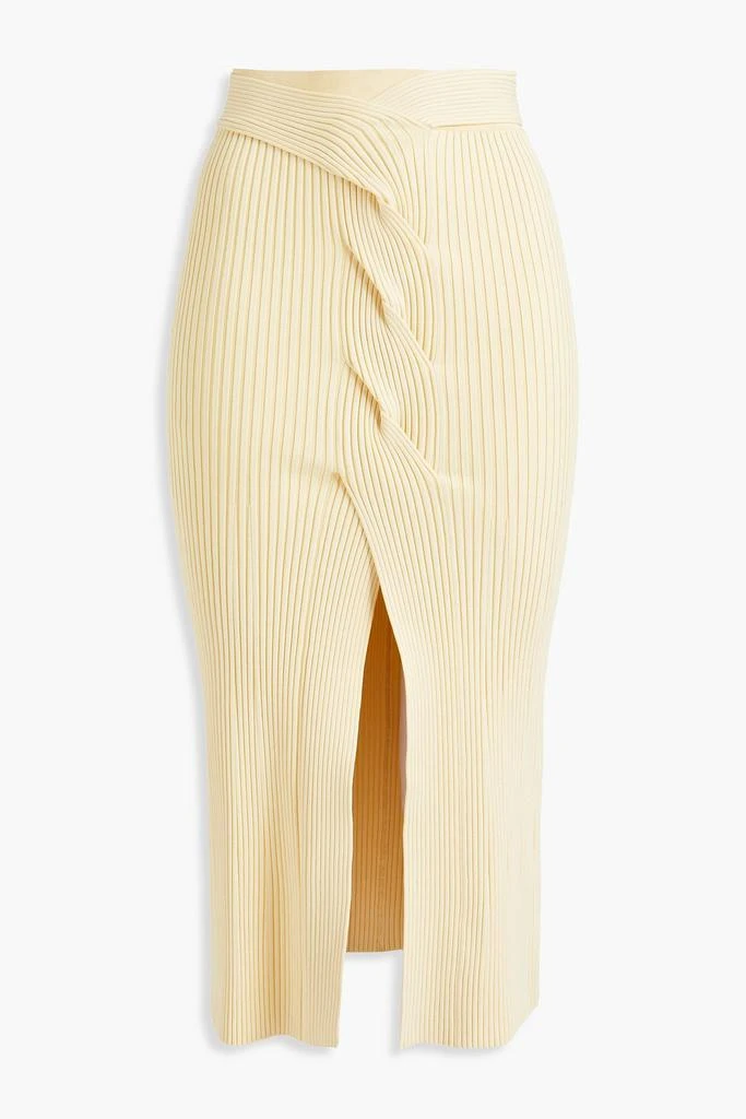Dion Lee Cable Twist ribbed-knit midi skirt 1